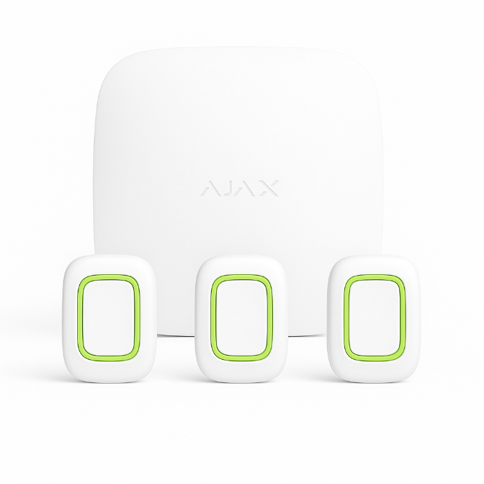AJAX Personal Safety Alarm Kit – Hub + 3 Panic Buttons